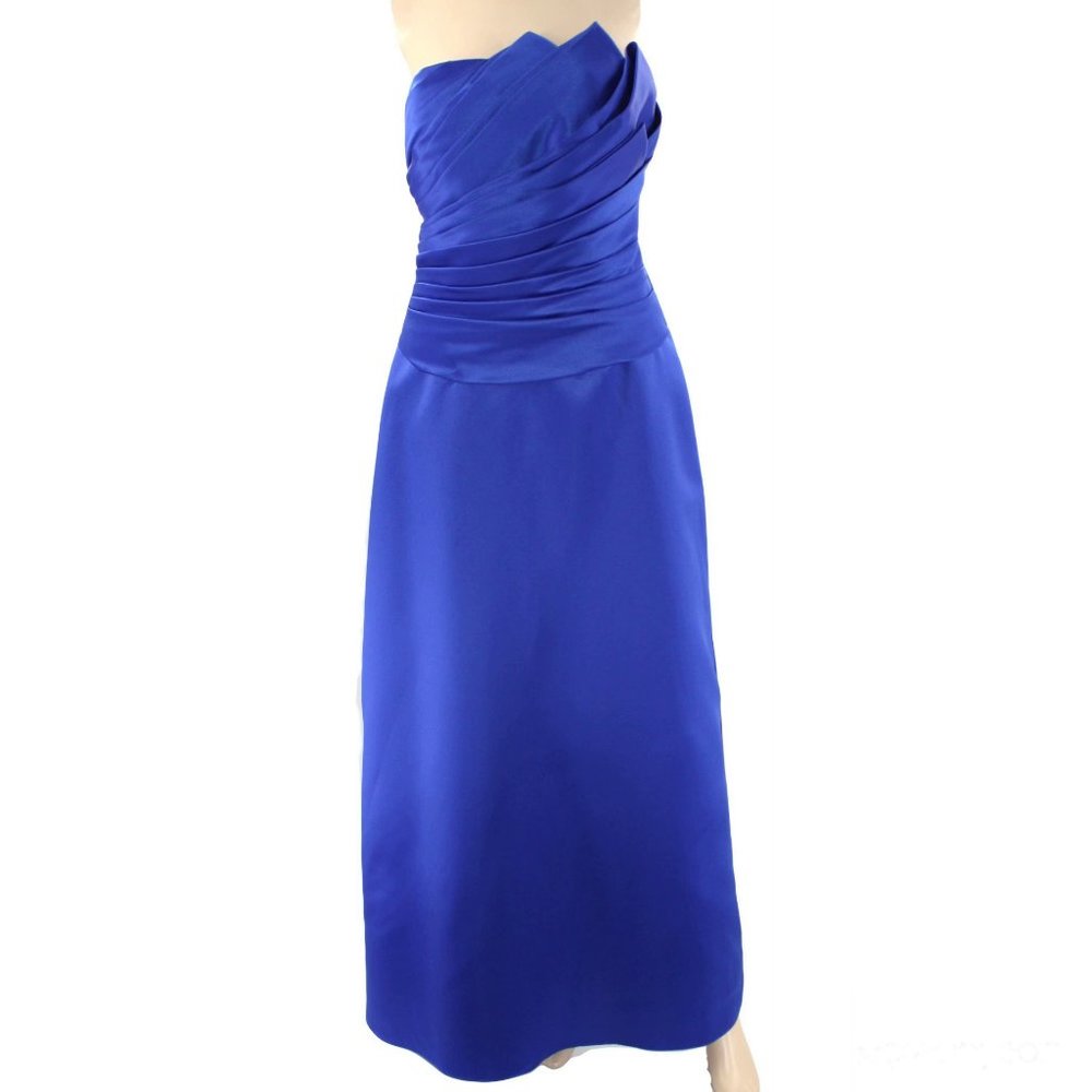 Royal Blue Strapless Gown